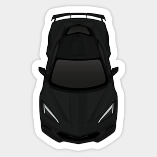 C8 Black Sticker